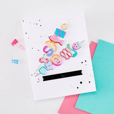 Hero Arts Beary Sweet Die Set Candy Kebob (DF287)