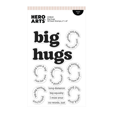 Hero Arts Beary Sweet Stamp Set Big Hugs (CM849) Hero Arts Beary Sweet Stamp Set Big Hugs (CM849)