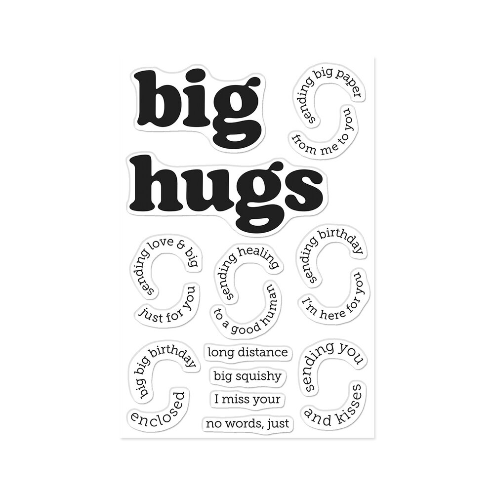 Hero Arts Beary Sweet Stamp Set Big Hugs (CM849) Hero Arts Beary Sweet Stamp Set Big Hugs (CM849)
