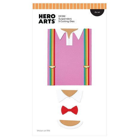 Hero Arts Friends With Flair Die Set Suspenders (DF292) Hero Arts Friends With Flair Die Set Suspenders (DF292)