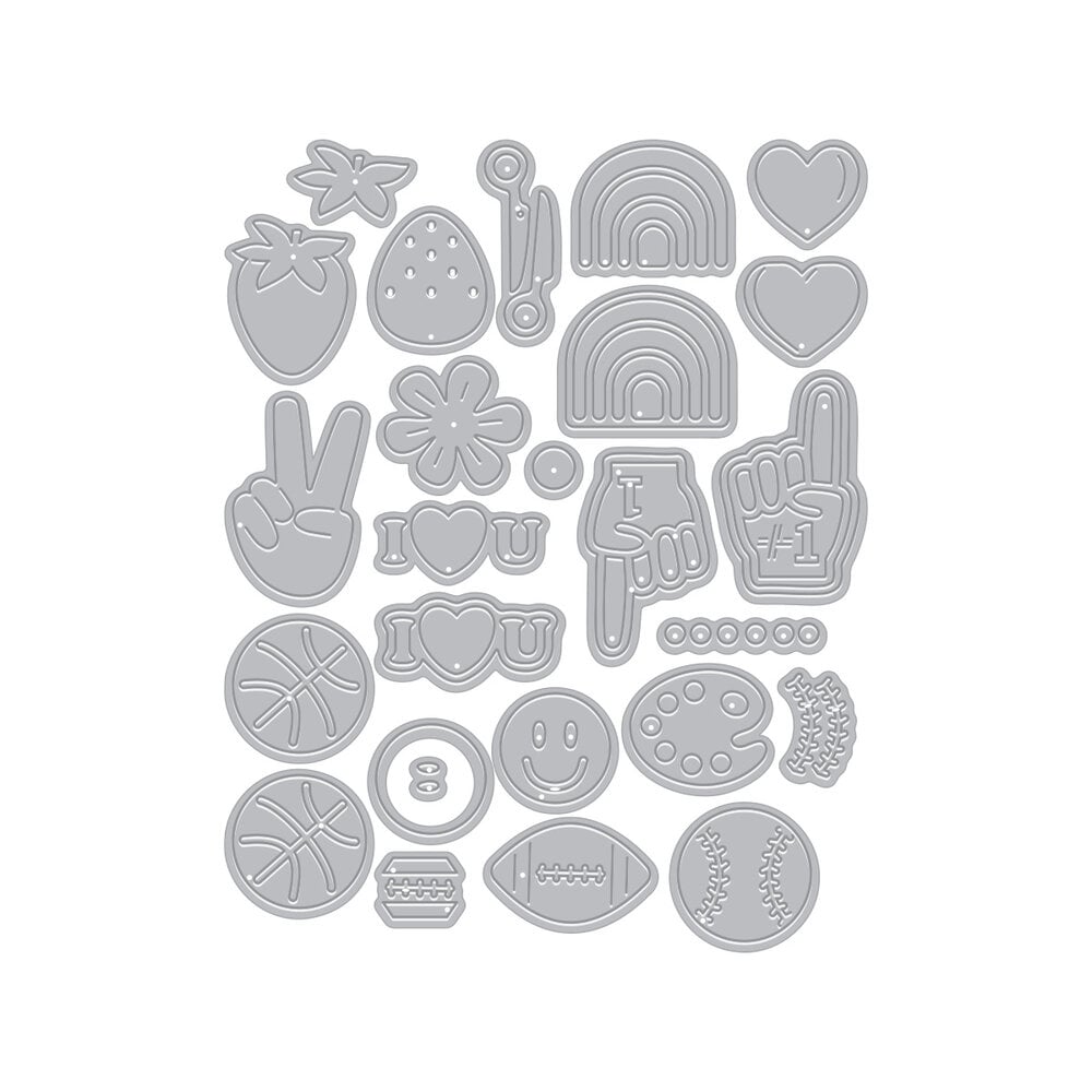 Hero Arts Friends With Flair Die Set Got Flair? (DF293) Hero Arts Friends With Flair Die Set Got Flair? (DF293)