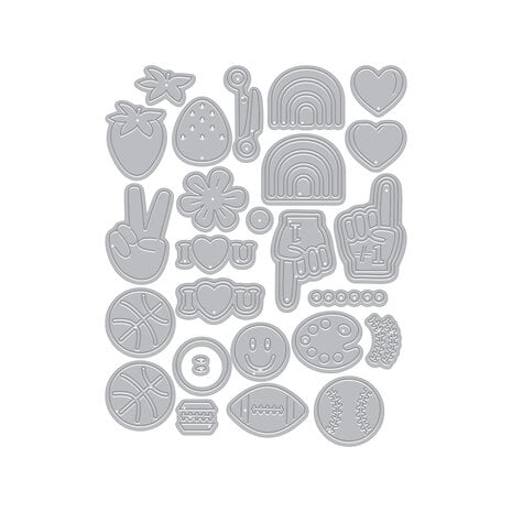 Hero Arts Friends With Flair Die Set Got Flair? (DF293) Hero Arts Friends With Flair Die Set Got Flair? (DF293)