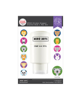 Hero Arts Sticker Stamper Starter Pack The Zoo (HT305)