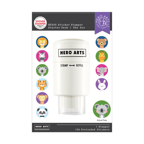Hero Arts Sticker Stamper Starter Pack The Zoo (HT305) Hero Arts Sticker Stamper Starter Pack The Zoo (HT305)