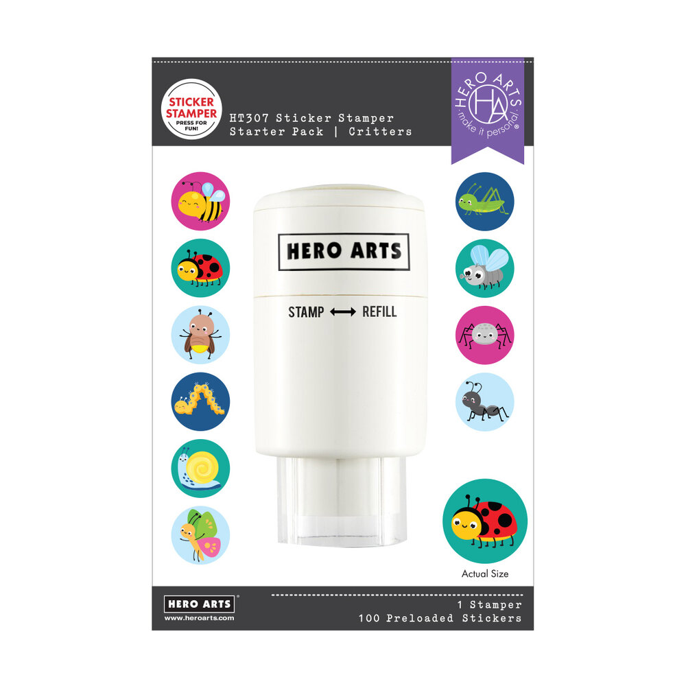 Hero Arts Sticker Stamper Starter Pack Critters (HT307) Hero Arts Sticker Stamper Starter Pack Critters (HT307)