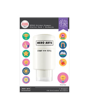 Hero Arts Sticker Stamper Starter Pack Bookworm (HT303)