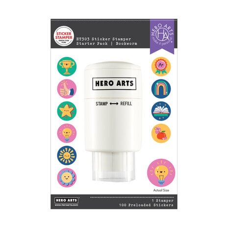 Hero Arts Sticker Stamper Starter Pack Bookworm (HT303) Hero Arts Sticker Stamper Starter Pack Bookworm (HT303)