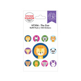 Hero Arts Sticker Stamper Refill Pack The Zoo (100pcs) (HT306)