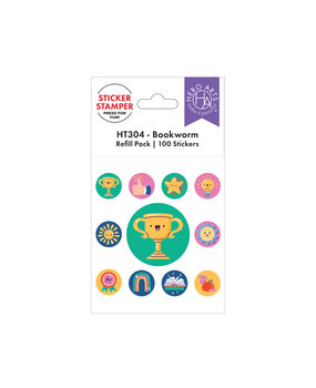 Hero Arts Sticker Stamper Refill Pack Bookworm (100pcs) (HT304)