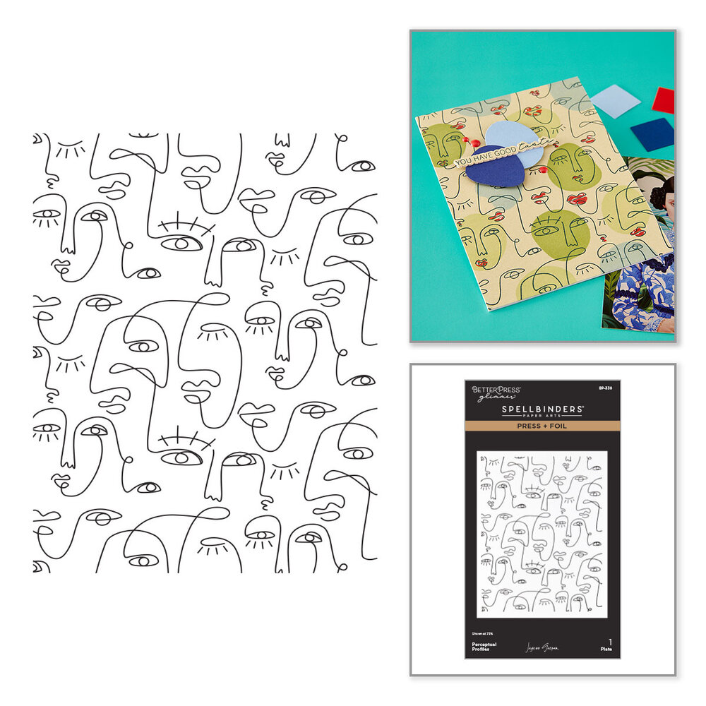 Spellbinders All My Senses Press + Foil Plate Perceptual Profiles (BP-339) Spellbinders All My Senses Press + Foil Plate Perceptual Profiles (BP-339)