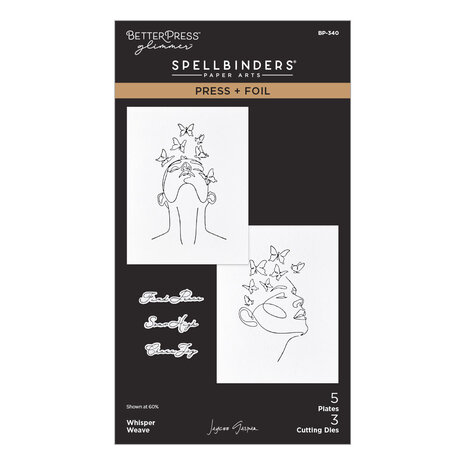 Spellbinders All My Senses Press + Foil Plate & Die Set Whisper Weave (BP-340) Spellbinders All My Senses Press + Foil Plate & Die Set Whisper Weave (BP-340)