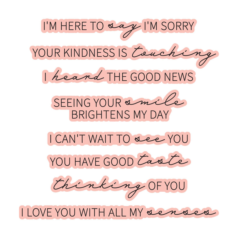 Spellbinders All My Senses Press + Foil Plate & Die Set All My Senses Sentiments (BP-341) Spellbinders All My Senses Press + Foil Plate & Die Set All My Senses Sentiments (BP-341)