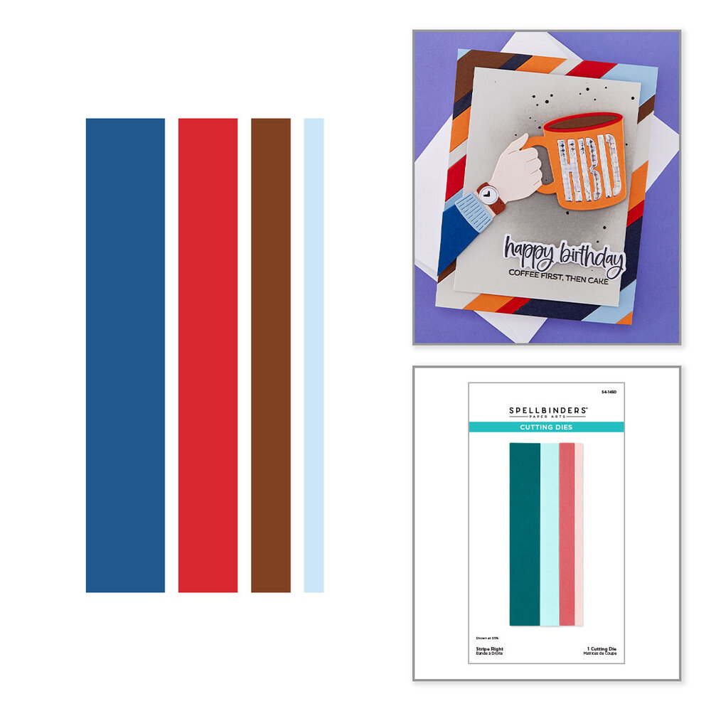 Spellbinders Just Add Cake Etched Dies Stripe Right (S4-1450) Spellbinders Just Add Cake Etched Dies Stripe Right (S4-1450)