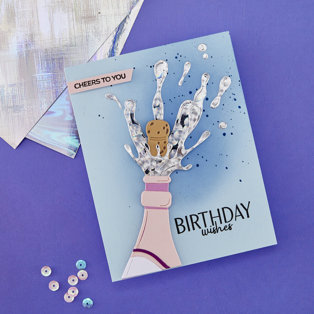 Spellbinders Just Add Cake Assortment 8,5x11 Inch Holographic Specialty Cardstock (SCSP-027) Spellbinders Just Add Cake Assortment 8,5x11 Inch Holographic Specialty Cardstock (SCSP-027)