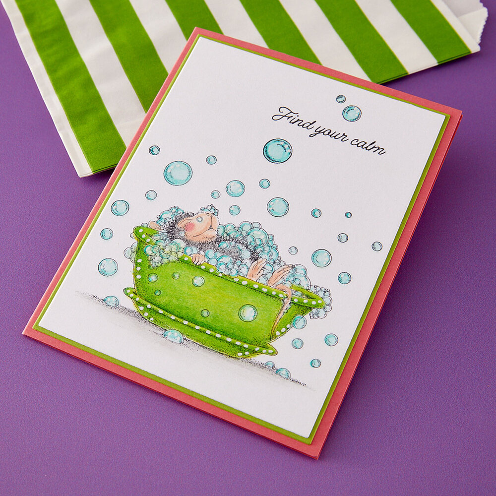 Spellbinders Party Parade Cling Stamp Set House-Mouse Spa Day (RSC-069) Spellbinders Party Parade Cling Stamp Set House-Mouse Spa Day (RSC-069)