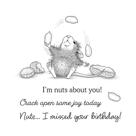 Spellbinders Party Parade Cling Stamp Set House-Mouse Nuts about You (RSC-070) Spellbinders Party Parade Cling Stamp Set House-Mouse Nuts about You (RSC-070)