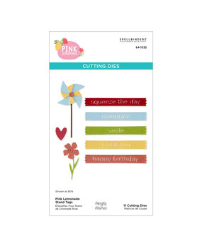Spellbinders Pink Lemonade Etched Dies Stand Tags (S4-1532)