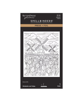 Spellbinders Yana's Tulips Press + Foil Plate Windmills and Tulips (BP-360) Spellbinders Yana's Tulips Press + Foil Plate Windmills and Tulips (BP-360)