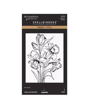 Spellbinders Yana's Tulips Press + Foil Plate Tulips and Daffodils (BP-359) Spellbinders Yana's Tulips Press + Foil Plate Tulips and Daffodils (BP-359)