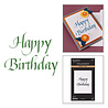 Spellbinders Upright Italic Everyday Sentiments Press + Foil Plate Happy Birthday (BP-357)