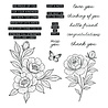 Spellbinders Simon Hurley Stamp and Die Bundle Sketched Peonies (BD-1074)