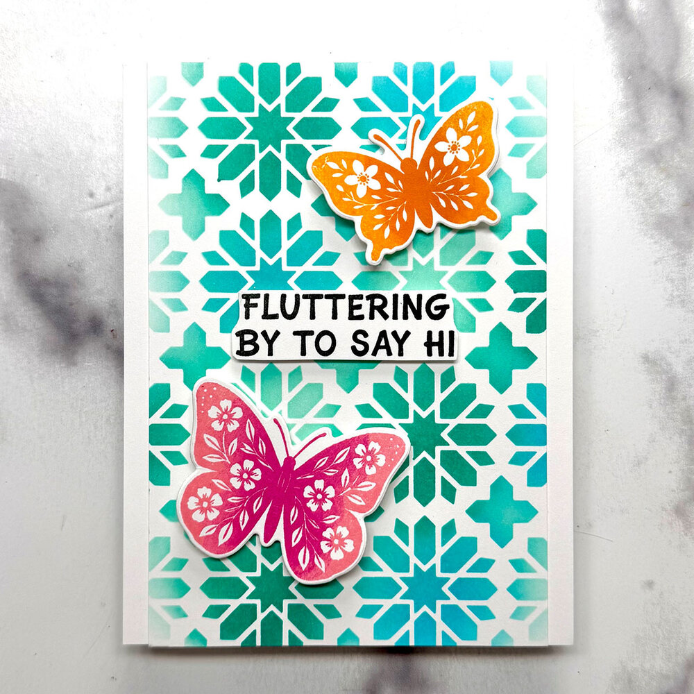 Spellbinders Simon Hurley Stamp and Die Bundle Blooming Butterflies (BD-1073)