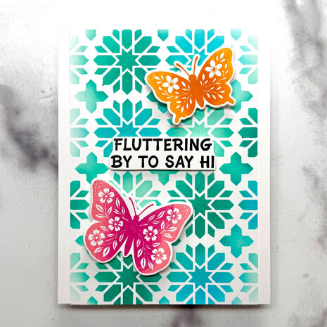 Spellbinders Simon Hurley Stamp and Die Bundle Blooming Butterflies (BD-1073)