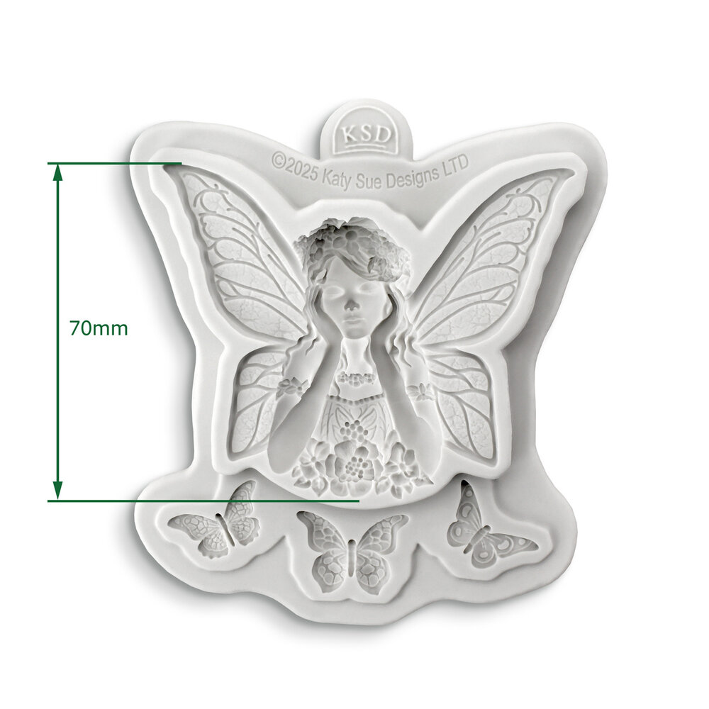 Katy Sue Designs Cosmic Shimmer Silicone Mould Fairy Queen (CF0075-CS)