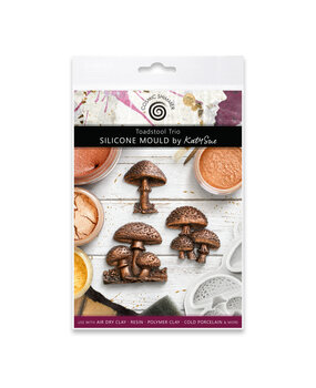 Katy Sue Designs Cosmic Shimmer Silicone Mould Toadstool Trio (CE0156-CS)