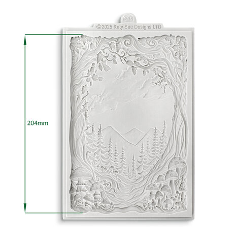 Katy Sue Designs Cosmic Shimmer Silicone Mould Enchanted Forest Scene (CE0154-CS)