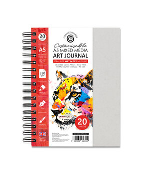 Katy Sue Designs Cosmic Shimmer A5 Art Journal Customisable Mixed Media 350gsm (20-10004-MMC350)