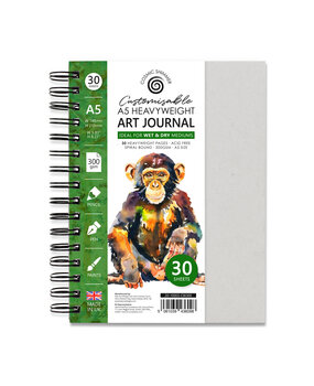 Katy Sue Designs Cosmic Shimmer A5 Art Journal Customisable Heavyweight 300gsm (20-10003-CW300)