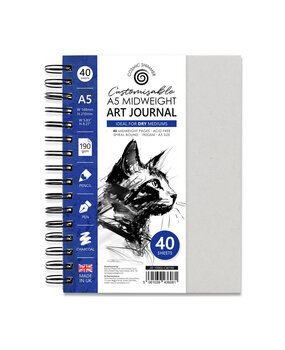 Katy Sue Designs Cosmic Shimmer A5 Art Journal Customisable Midweight 190gsm (20-10002-CW190)