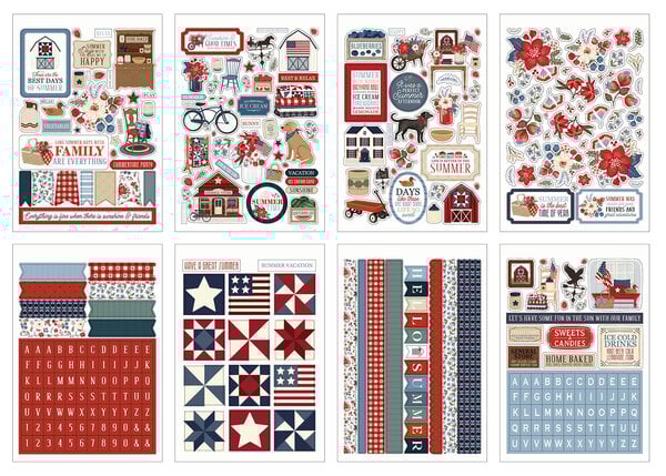 Carta Bella Americana Summer Sticker Book (CBAS493029)
