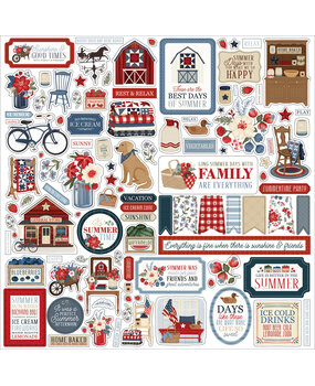 Carta Bella Americana Summer Element Sticker (CBAS493014)