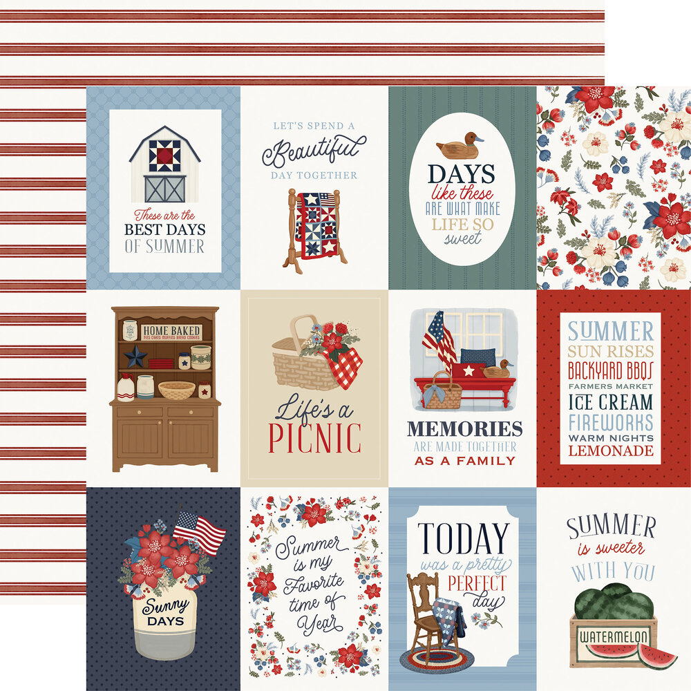 Carta Bella Americana Summer 12x12 Inch Collection Kit (CBAS493016) Carta Bella Americana Summer 12x12 Inch Collection Kit (CBAS493016)