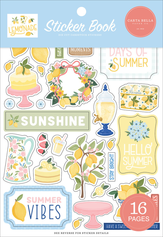 Carta Bella Lemonade Sticker Book (CBLE495029)