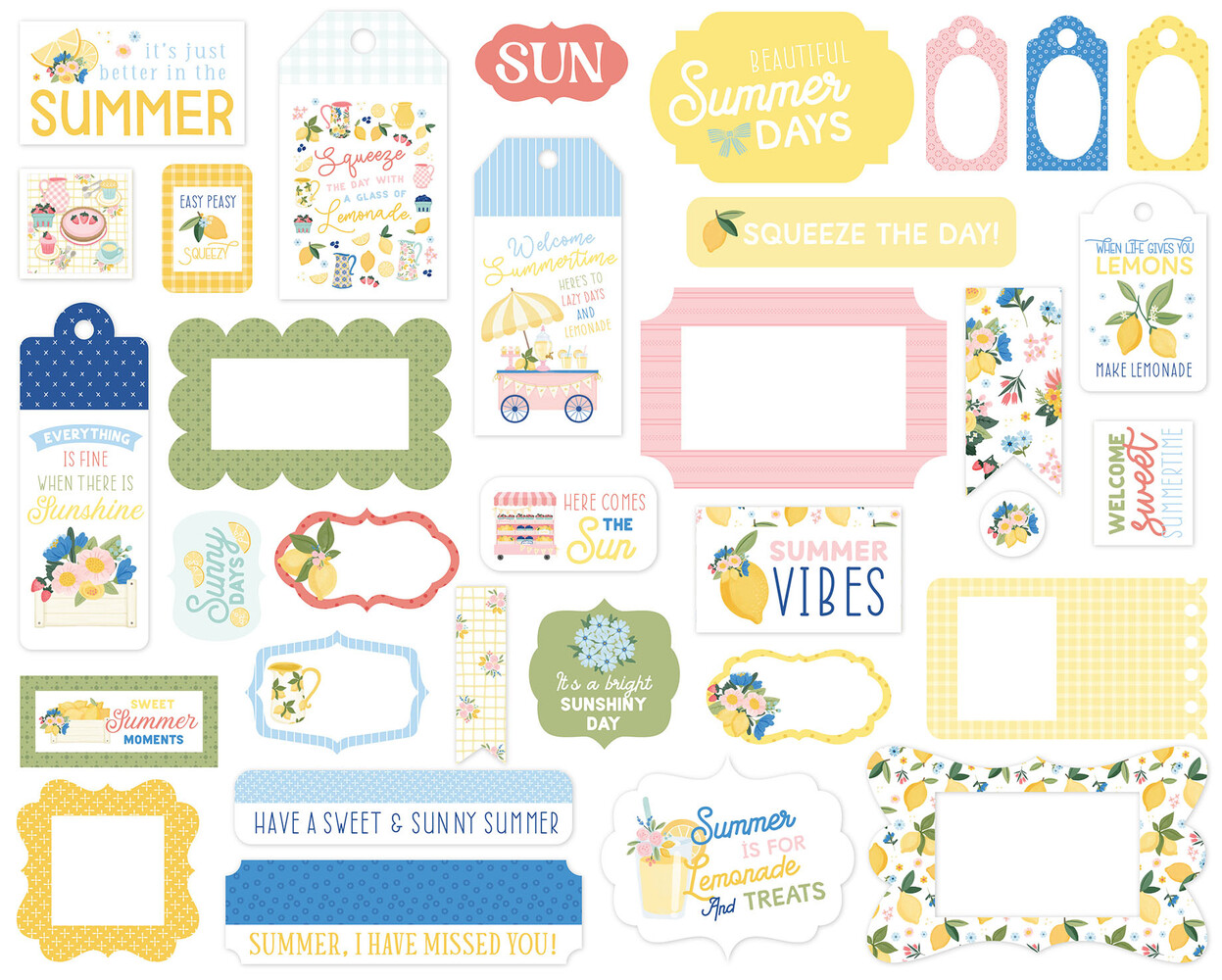 Carta Bella Lemonade Frames & Tags (CBLE495025)