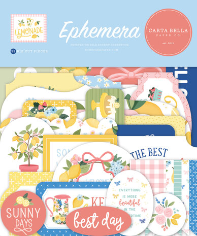 Carta Bella Lemonade Ephemera (CBLE495024) Carta Bella Lemonade Ephemera (CBLE495024)