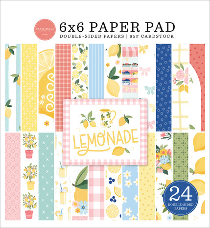 Carta Bella Lemonade 6x6 Inch Paper Pad (CBLE495023) Carta Bella Lemonade 6x6 Inch Paper Pad (CBLE495023)
