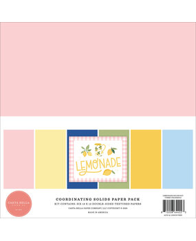 Carta Bella Lemonade 12x12 Inch Coordination Solids Paper Pack (CBLE495015)