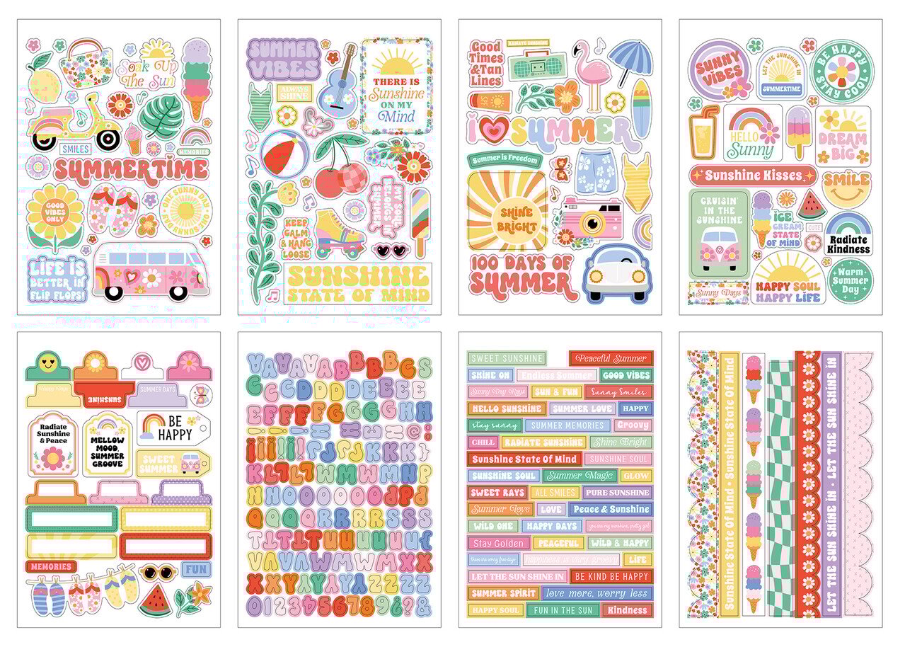 Echo Park Our Groovy Summer Sticker Book (OGS496029)