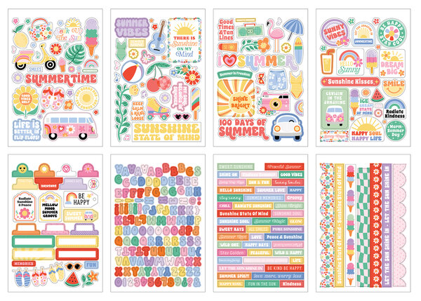 Echo Park Our Groovy Summer Sticker Book (OGS496029)