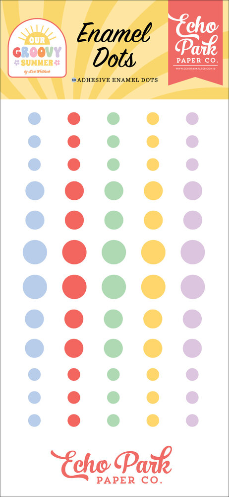 Echo Park Our Groovy Summer Enamel Dots (OGS496028)