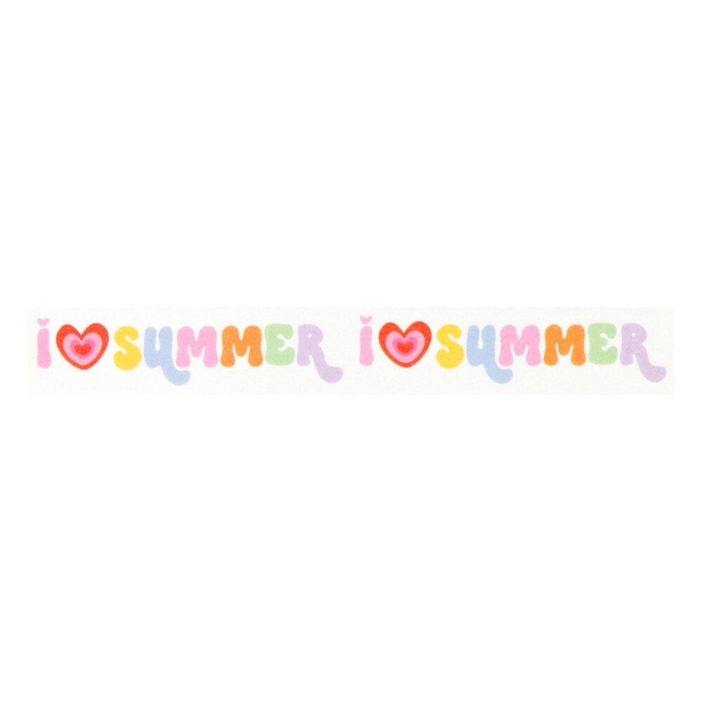 Echo Park Our Groovy Summer Washi Tape I Heart Summer (OGS496027)