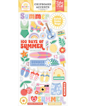 Echo Park Our Groovy Summer Chipboard Accents (OGS496021)