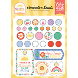 Echo Park Our Groovy Summer Decorative Brads (OGS496020)