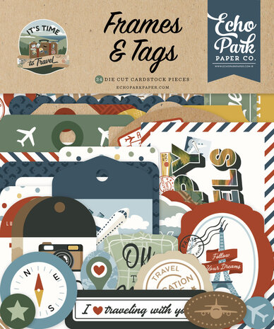 Echo Park It's Time To Travel Frames & Tags (TTT494025) Echo Park It's Time To Travel Frames & Tags (TTT494025)
