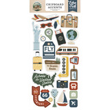 Echo Park It's Time To Travel Chipboard Accents (TTT494021)