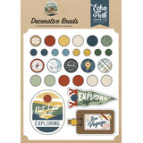 Echo Park It's Time To Travel Decorative Brads (TTT494020)